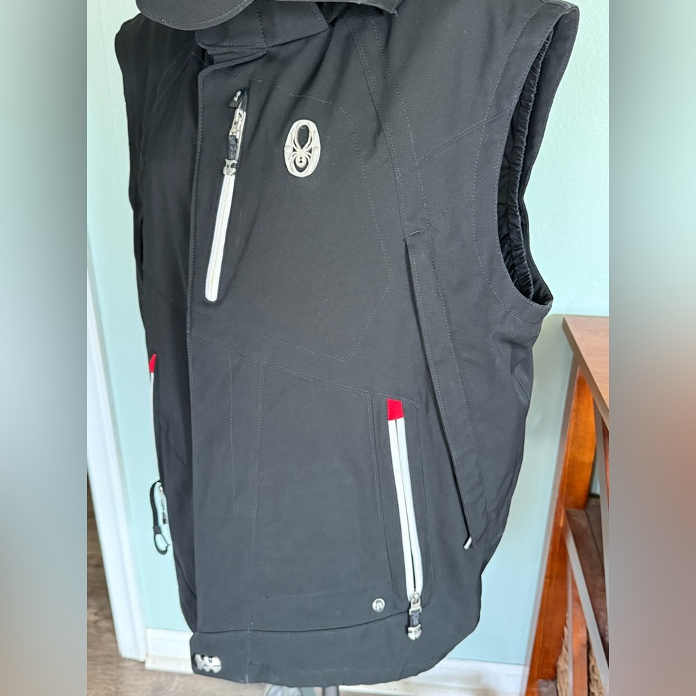 Spyder Entrant Dermizax-EV X-Static Insulation Black Snowboard Vest Size Large - Picture 7 of 12